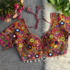 Rk Blouse Heavy Italian Silk With Gamthi & Shell Lace Pattern Blouses Wholesalers In India